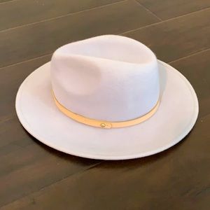Free People Wythe Leather Band Felt Hat